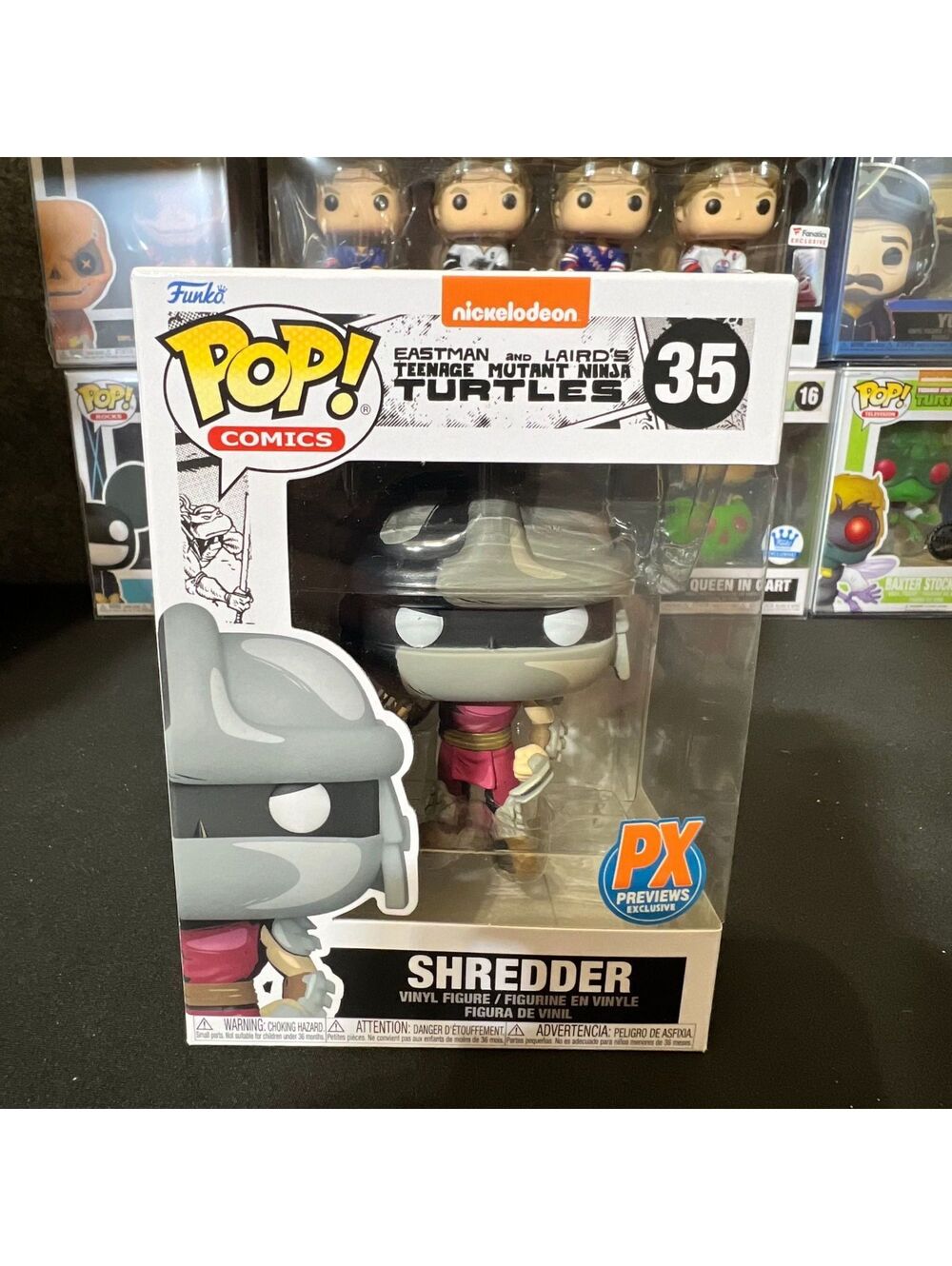 Funko Pop TMNT Shredder 35 PX Previews Exclusive Eastman Laird Comics Vinyl